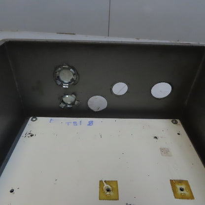 Hoffman Hinged Door Electrical Enclosure 12"x10"x5" W/Back Plate