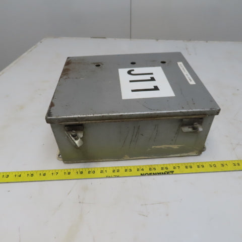 Hoffman Hinged Door Electrical Enclosure 12"x10"x5" W/Back Plate