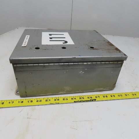 Hoffman Hinged Door Electrical Enclosure 12"x10"x5" W/Back Plate