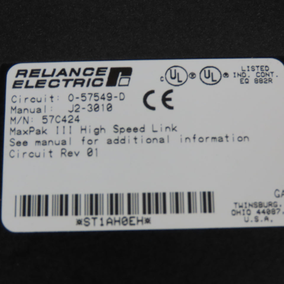 Reliance 57C424 MaxPakIII High Speed Link