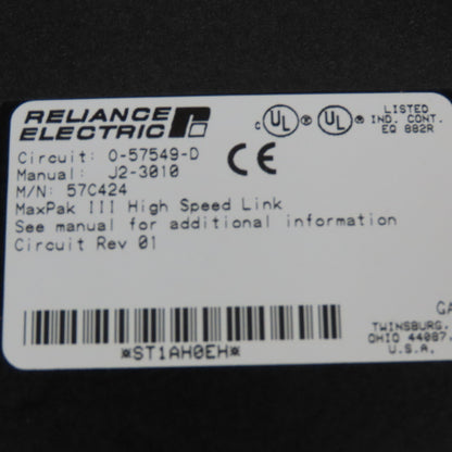 Reliance 57C424 MaxPakIII High Speed Link