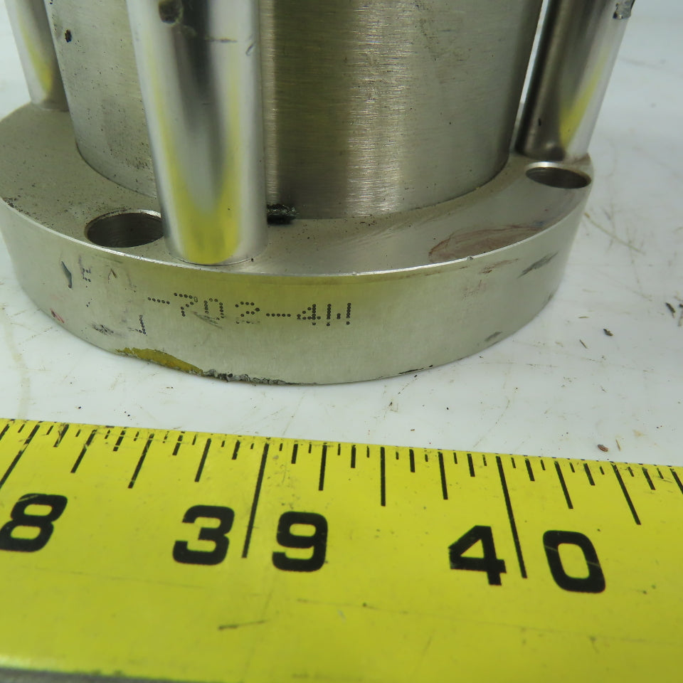Bimba Flat 1 FOS-702-4W Spring Return Pneumatic Air Cylinder 3" Bore 2" Stroke