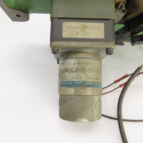 Makino EC-7050 Wire Feed Spool Motor & LS 70 Feed Roller Lever Assembly