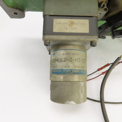 Makino EC-7050 Wire Feed Spool Motor & LS 70 Feed Roller Lever Assembly