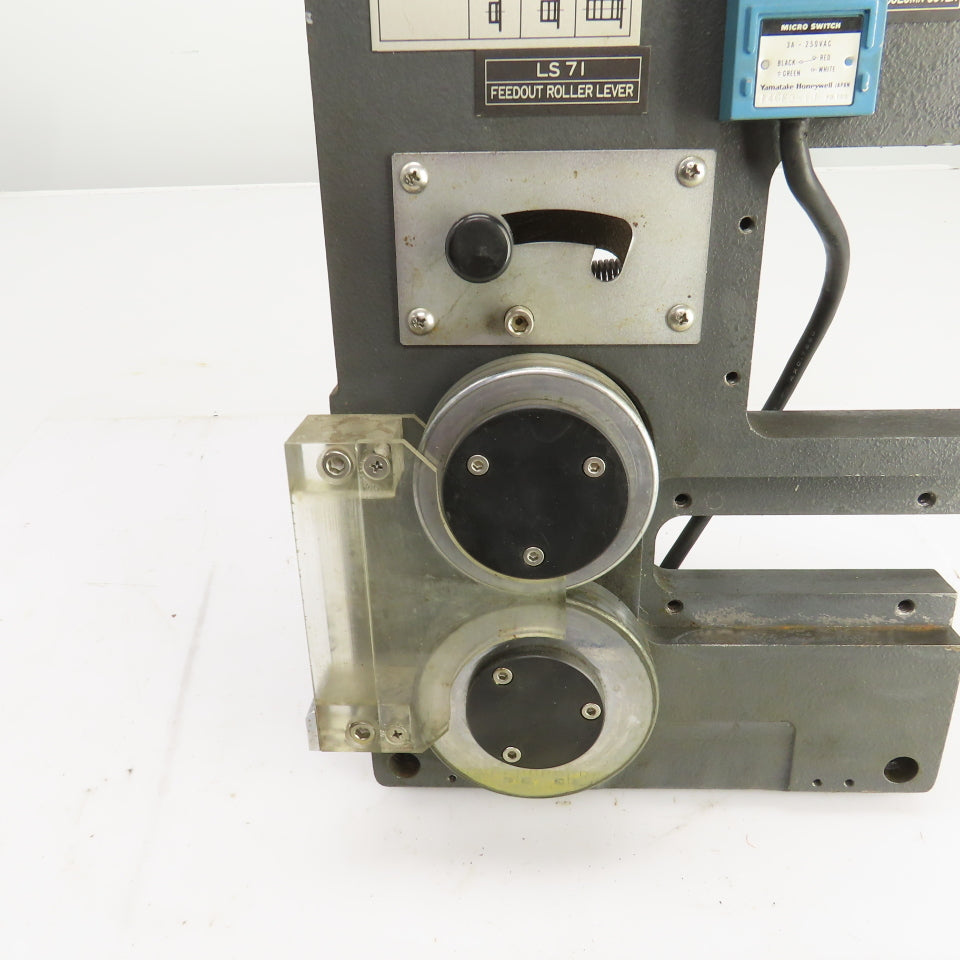 Makino EC-7050 Wire Feed Spool Motor & LS 71 Feedout Roller Lever Assembly