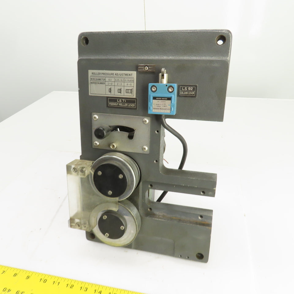 Makino EC-7050 Wire Feed Spool Motor & LS 71 Feedout Roller Lever Assembly