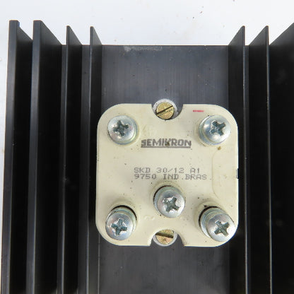 Semikron SKD 30/12 A1 9750 IND BRAS Bridge Rectifier Module W/Heat Sink