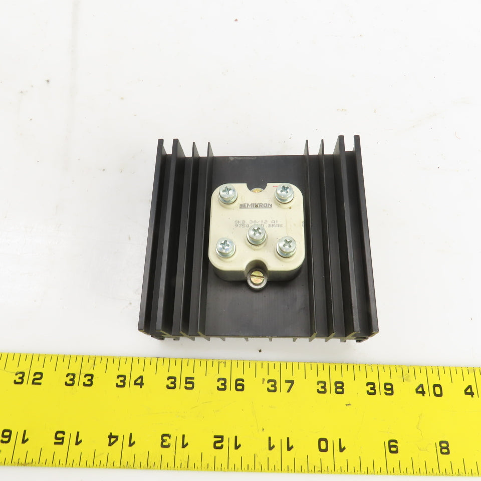 Semikron SKD 30/12 A1 9750 IND BRAS Bridge Rectifier Module W/Heat Sink