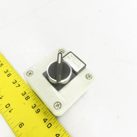 Telemecanique Black 2-Position Selector Switch 400V W/Enclosure