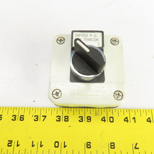 Telemecanique Black 2-Position Selector Switch 400V W/Enclosure