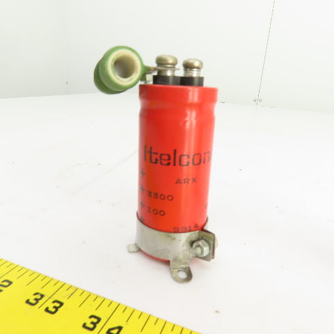 Itelcond ARX Electrolytic Capacitor 3300 uF 100V DC 9914 Lot Of 2