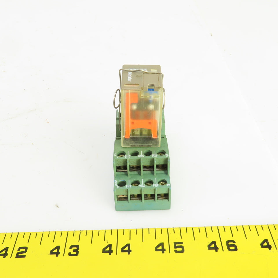 Kuhnke 111A4-24VDC1 Minitur Socket Relay 5A 250V AC W/Base