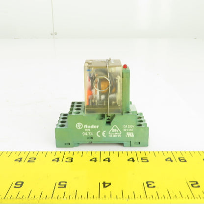 Kuhnke 111A4-24VDC1 Minitur Socket Relay 5A 250V AC W/Base