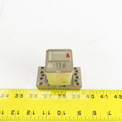 Kuhnke UF3G-110VAC Universal Relay 4A 250V AC W/Base