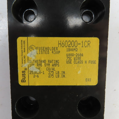 Buss H60200-1CR 200A Fuse Holder 600V