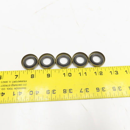 NOK AB0592E 15mm ID x 28mm ID x 7MM Thick NBR Mechanical Oil Seal Lot Of 5