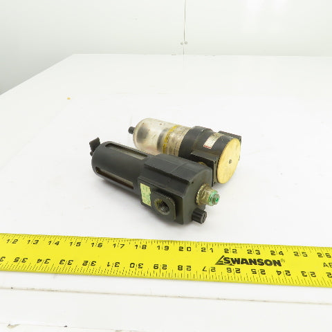 Speedaire 4ZL87 Pneumatic Air Line Filter Lubricator 150PSIG 1/2" NPT
