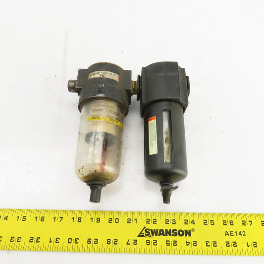 Speedaire 4ZL87 Pneumatic Air Line Filter Lubricator 150PSIG 1/2" NPT
