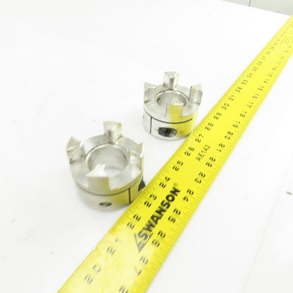 1-3/8" Aluminum Flexible Shaft Coupling Lot Of 2