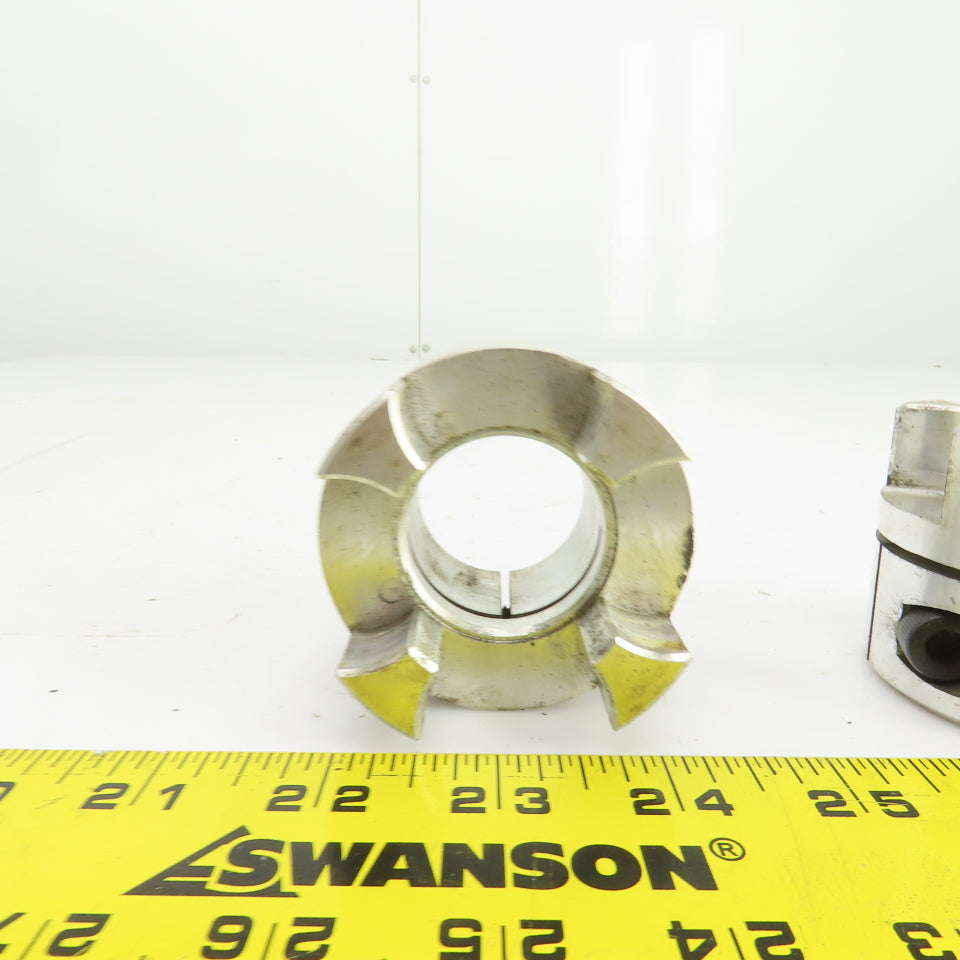 1-3/8" Aluminum Flexible Shaft Coupling Lot Of 2