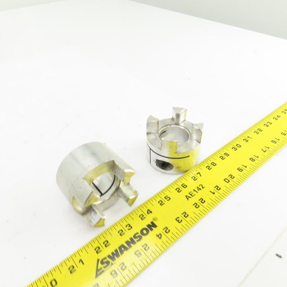 1-3/8" Aluminum Flexible Shaft Coupling Lot Of 2