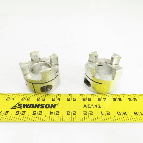 1-3/8" Aluminum Flexible Shaft Coupling Lot Of 2
