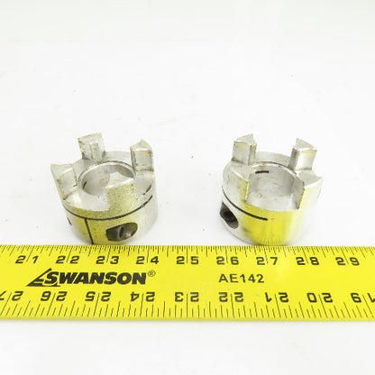 1-3/8" Aluminum Flexible Shaft Coupling Lot Of 2