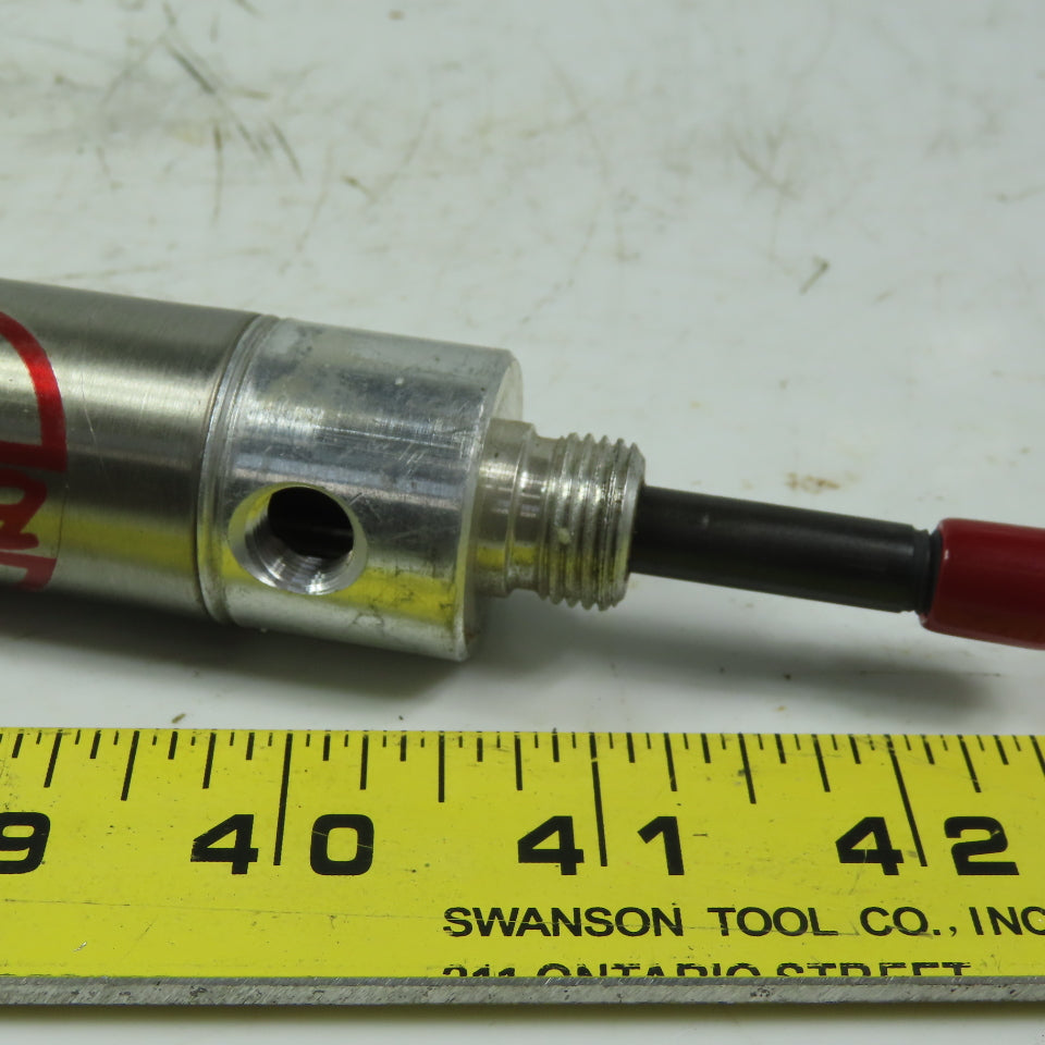 Bimba 091-RPV Reverse Acting Spring Extend Air Cylinder 1-1/16" Bore 1" Stroke