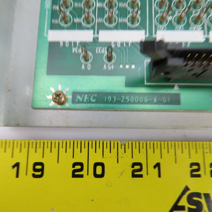 NEC 193-250006-A-01 Circuit Board From Makino MGW-E Wire EDM