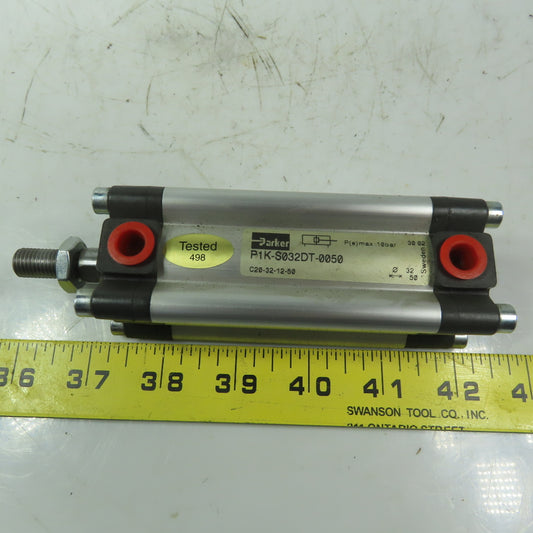 Parker P1K-S032DT-0050 Double Acting  Air Cylinder 35mm Bore 50mm Stroke 10 Bar