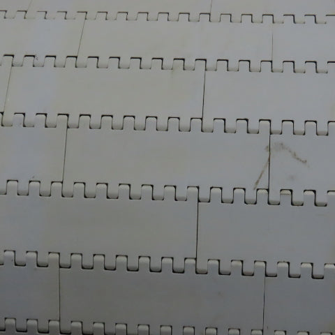 35-3/4" Wide Smooth Flat Top Conveyor Mat Chain Straight Running 34' OAL