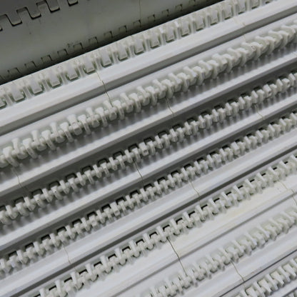 35-3/4" Wide Smooth Flat Top Conveyor Mat Chain Straight Running 34' OAL