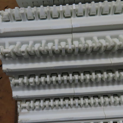 35-3/4" Wide Smooth Flat Top Conveyor Mat Chain Straight Running 34' OAL