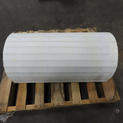 35-3/4" Wide Smooth Flat Top Conveyor Mat Chain Straight Running 34' OAL