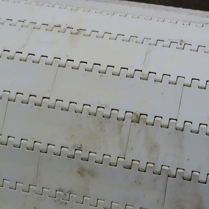35-3/4" Wide Smooth Flat Top Conveyor Mat Chain Straight Running 34' OAL