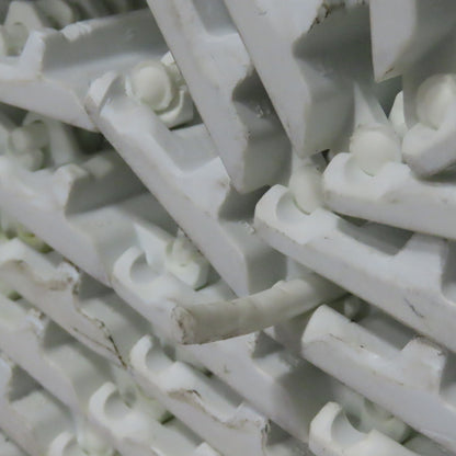 35-3/4" Wide Smooth Flat Top Conveyor Mat Chain Straight Running 34' OAL