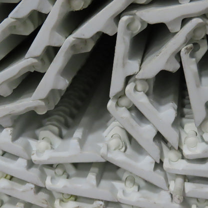 35-3/4" Wide Smooth Flat Top Conveyor Mat Chain Straight Running 34' OAL