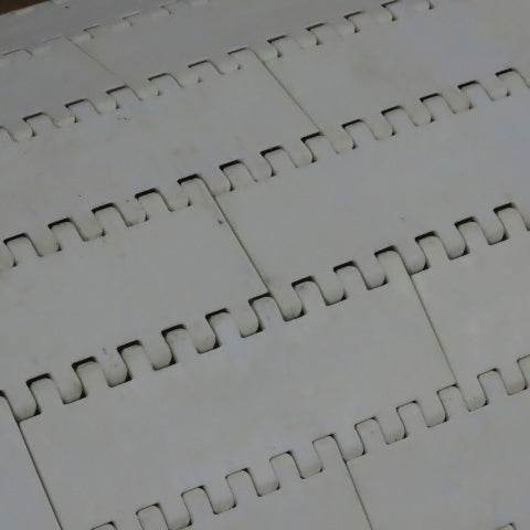 35-3/4" Wide Smooth Flat Top Conveyor Mat Chain Straight Running 34' OAL