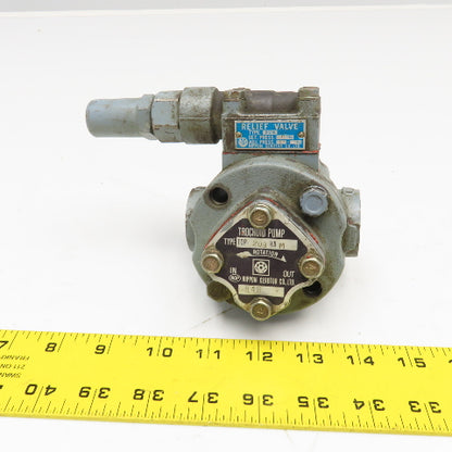 Nippon TOP-203HA M Trochoid Gerotor Pump 3/4" NPT 14mm Input Shaft