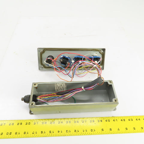 Saginaw 4-Button Operator Enclosure W/(3) Momentary Contact (1) E-Stop 24V