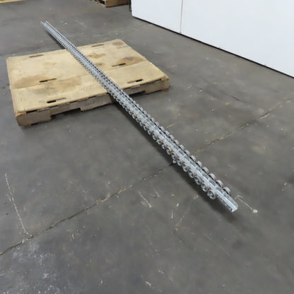 3" Wide x 12' Conveyor Skate Wheel Flow Rail Galvanized