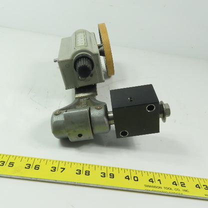 VEEDER-ROOT 195326-046 6 Digit Analog Linear Wheel Counter W/Swing Arm Bracket