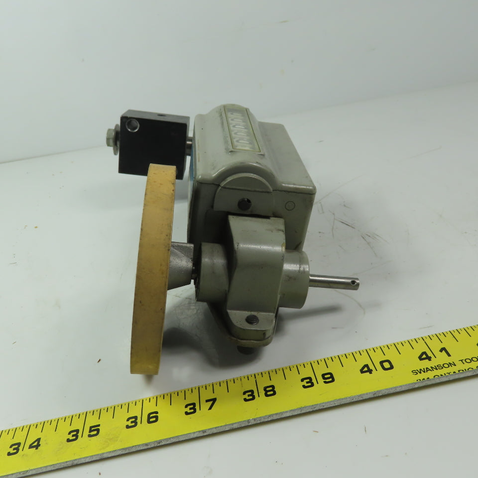 VEEDER-ROOT 195326-046 6 Digit Analog Linear Wheel Counter W/Swing Arm Bracket