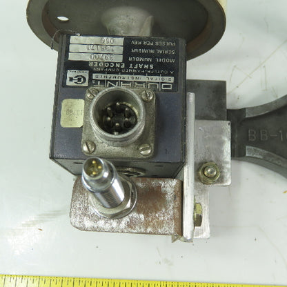Durrant Cutler Hammer 39700 Shaft Encoder .060 Pulses Per Rev W/Swing Arm
