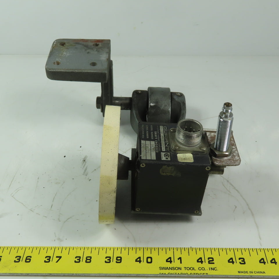 Durrant Cutler Hammer 39700 Shaft Encoder .060 Pulses Per Rev W/Swing Arm