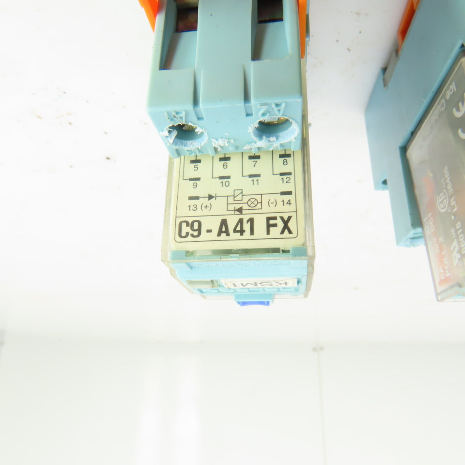 Releco C9-A41 FX Series QR-C Power Relay & Base 24V DC 150V Lot Of 5