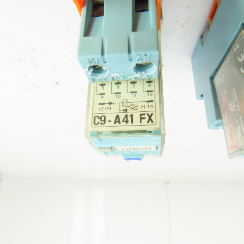 Releco C9-A41 FX Series QR-C Power Relay & Base 24V DC 150V Lot Of 5