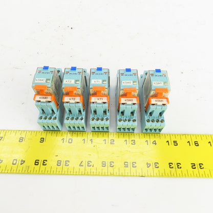 Releco C9-A41 FX Series QR-C Power Relay & Base 24V DC 150V Lot Of 5