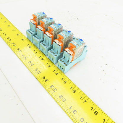 Releco C9-A41 FX Series QR-C Power Relay & Base 24V DC 150V Lot Of 5