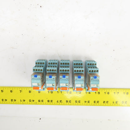 Releco C9-A41 FX Series QR-C Power Relay & Base 24V DC 150V Lot Of 5